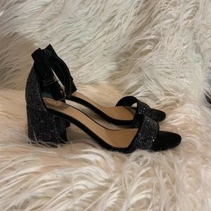 Black Glitter Gianni Bini Heels